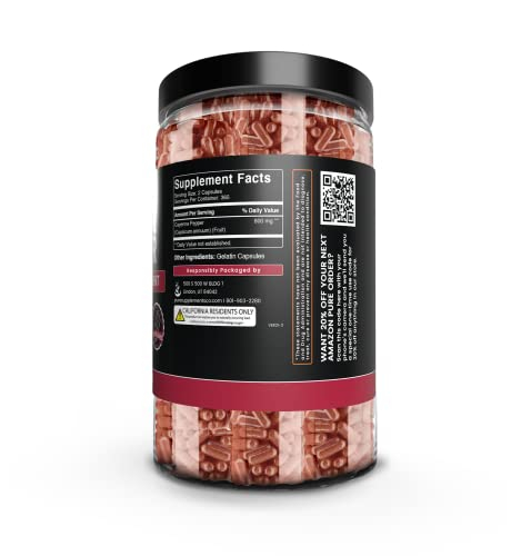 Foto 4 | Suplementos Herbales Ingredientes Orgánicos Puros, Pimienta De Cayena 7 - Venta Internacional