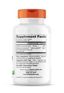 Foto 2 | Suplemento Doctor's Best, Folato Totalmente Activo, 400 Mcg, 90 Cápsulas - Venta Internacional.