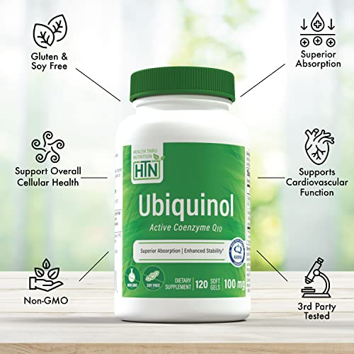 Foto 4 pulgar | Suplemento Health Thru Nutrition Ubiquinol 100 Mg Coq-10 120  - Venta Internacional.