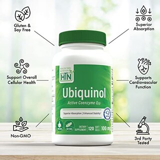 Foto 3 | Suplemento Health Thru Nutrition Ubiquinol 100 Mg Coq-10 120 - Venta Internacional.