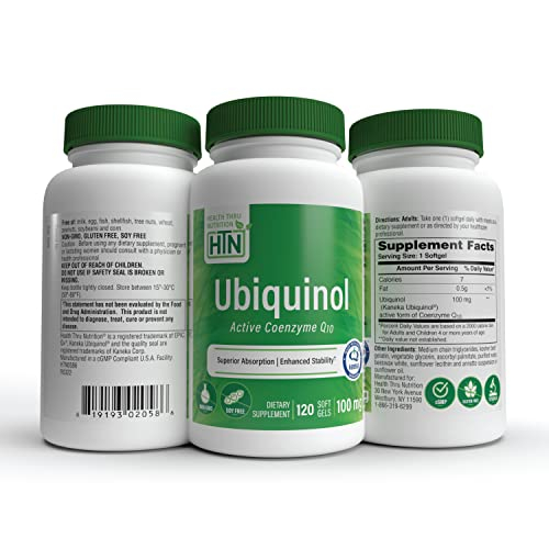 Foto 6 pulgar | Suplemento Health Thru Nutrition Ubiquinol 100 Mg Coq-10 120  - Venta Internacional.