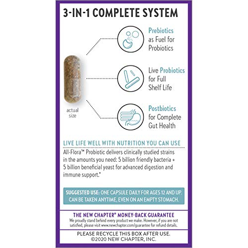 Foto 8 pulgar | Suplemento New Chapter Probiotic All-flora 30 Comprimidos - Venta Internacional.