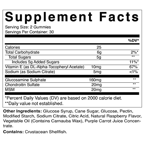 Foto 7 pulgar | Suplemento Vitamático De Gomitas Con Glucosamina Y Condroitina X60 - Venta Internacional.