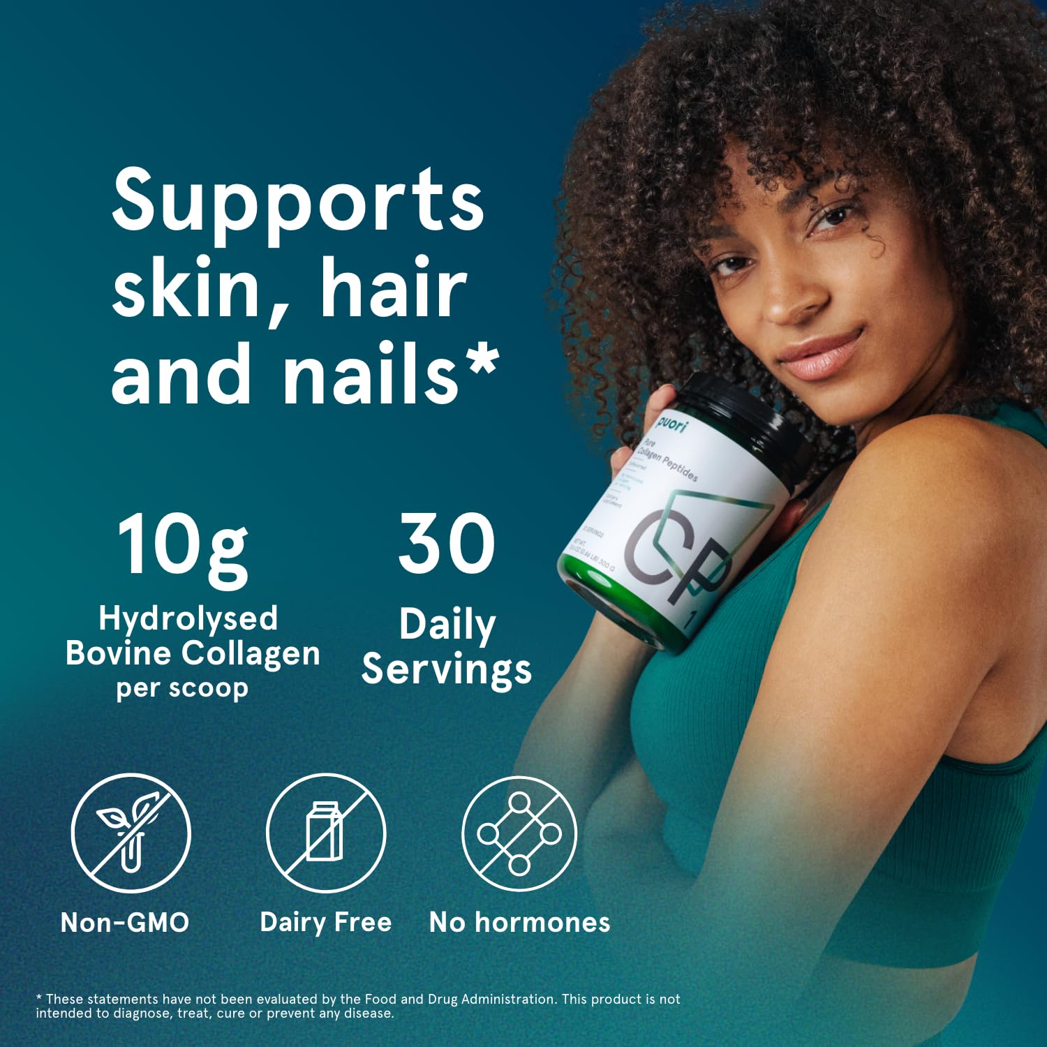 Foto 5 pulgar | Péptidos De Colágeno En Polvo Puori Cp1 Para Cabello, Piel Y Uñas - Venta Internacional.