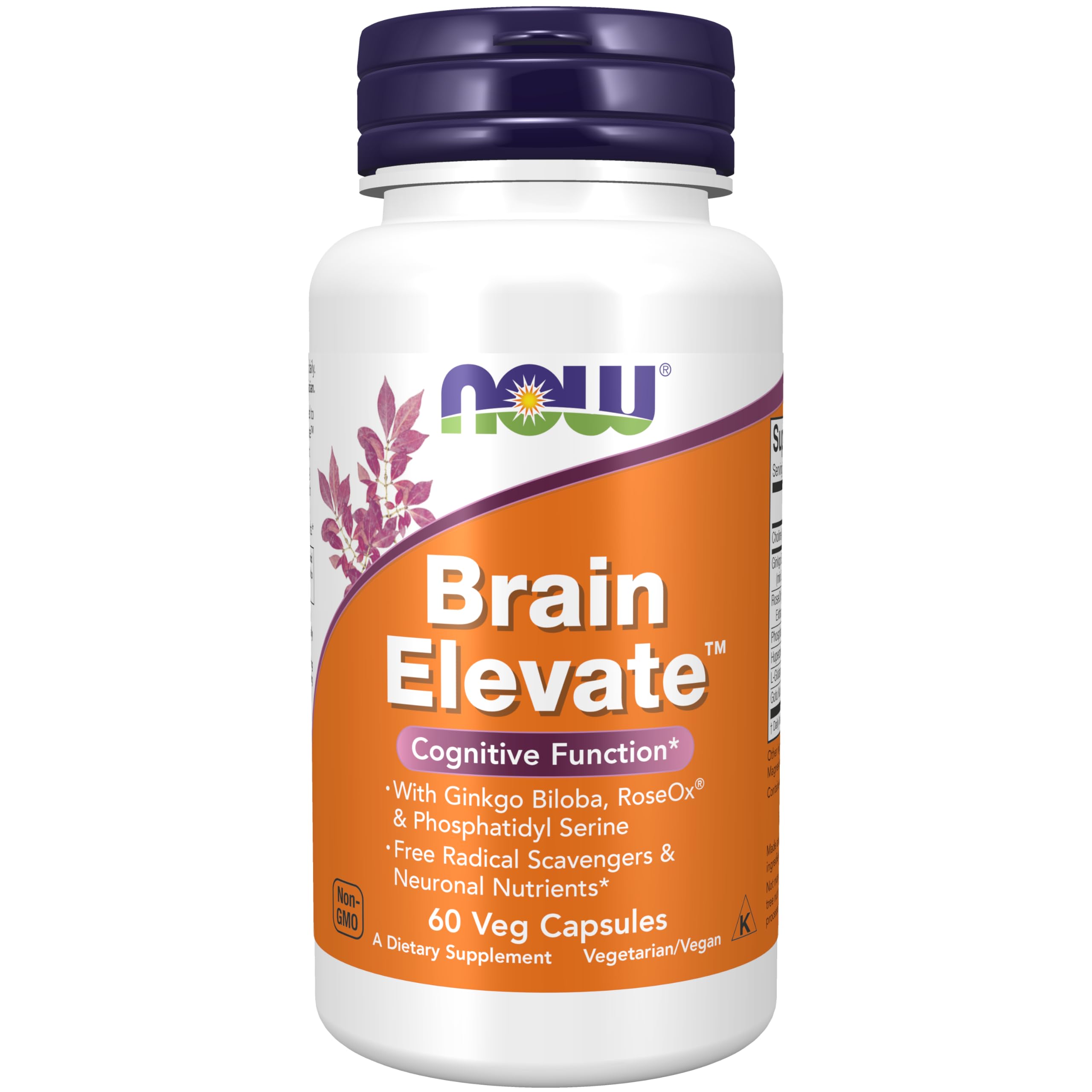 Foto 2 pulgar | Supplements Now Brain Elevate™ Ginkgo Biloba 60 Cápsulas - Venta Internacional.