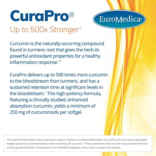 Foto 3 pulgar | Suplemento Euromedica Curapro 375 Mg 60 Cápsulas Blandas De Alta Potencia - Venta Internacional