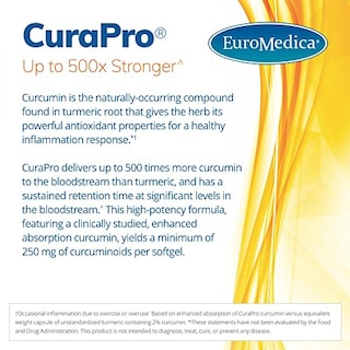 Foto 2 | Suplemento Euromedica Curapro 375 Mg 60 Cápsulas Blandas De Alta Potencia - Venta Internacional