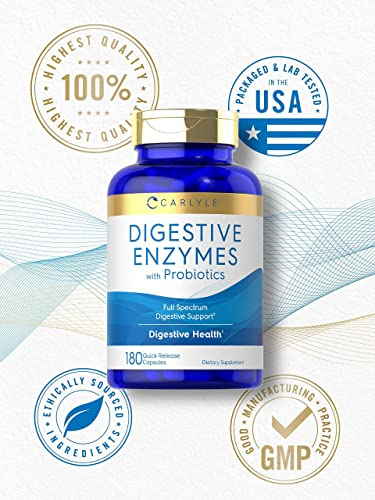 Foto 6 pulgar | Suplemento Carlyle Digestive Enzymes 180 Cápsulas Sin Ogm - Venta Internacional.