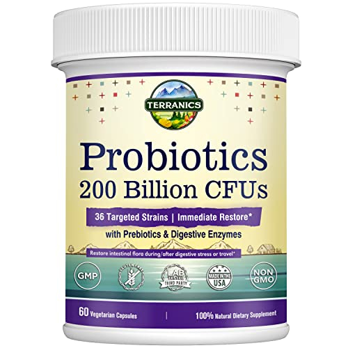 Foto 2 pulgar | Cápsulas Veganas Probiotics Terranics 200 Mil Millones 36 Cepas - Venta Internacional
