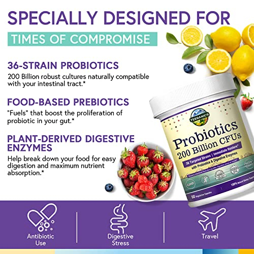 Foto 4 pulgar | Cápsulas Veganas Probiotics Terranics 200 Mil Millones 36 Cepas - Venta Internacional