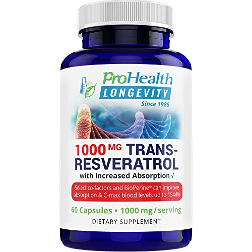 Foto 2 pulgar | Suplemento Prohealth Longevity Trans Resveratrol 1000 Mg - Venta Internacional.