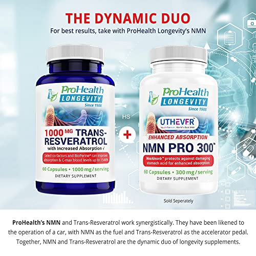 Foto 7 pulgar | Suplemento Prohealth Longevity Trans Resveratrol 1000 Mg - Venta Internacional.