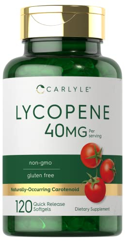 Foto 2 pulgar | Suplemento De Licopeno Carlyle, 40 Mg, 120 Cápsulas Blandas, Gluten Sin Ogm - Venta Internacional.