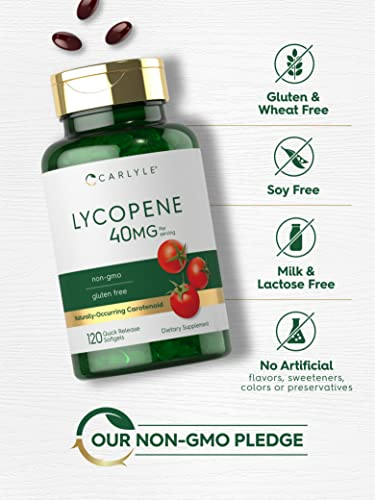 Foto 4 | Suplemento De Licopeno Carlyle, 40 Mg, 120 Cápsulas Blandas, Gluten Sin Ogm - Venta Internacional.