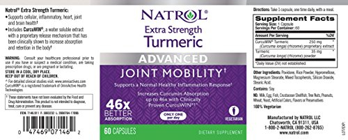 Foto 4 pulgar | Suplemento Natrol Extra Strength De Cúrcuma 60 Cápsulas - Venta Internacional.