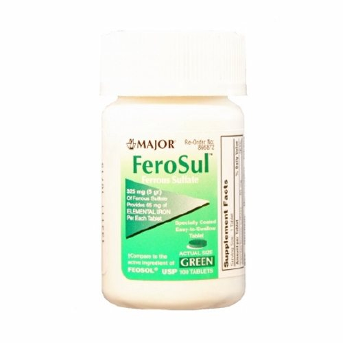 Foto 2 pulgar | Suplemento Mineral Major Pharmaceuticals Feosol Iron 325 Mg - Venta Internacional