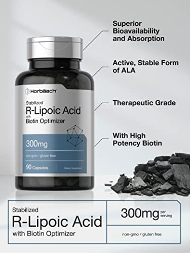 Foto 4 pulgar | Suplemento de Ácido R-lipoico Estabilizado Horbäach 300 Mg con Biotina - Venta Internacional