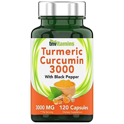 Suplemento Tnvitamins, Cúrcuma Y Curcumina, 3000 Mg Con Pimienta Negra - Venta Internacional.