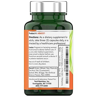 Foto 7 | Suplemento Tnvitamins, Cúrcuma Y Curcumina, 3000 Mg Con Pimienta Negra - Venta Internacional.