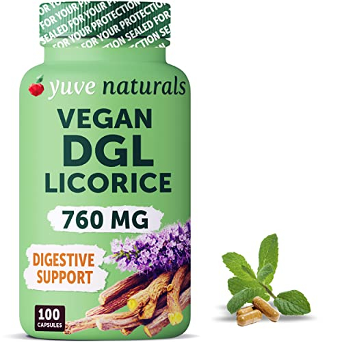 Foto 2 pulgar | Suplemento Yuve Vegan Dgl De Raíz De Regaliz 760 Mg 100 Cápsulas - Venta Internacional.
