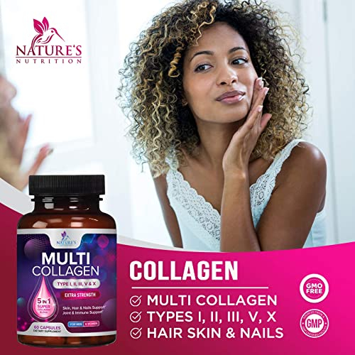Foto 7 pulgar | Suplemento De Colágeno Nature's Nutrition 1000 Mg 60 Cápsulas - Venta Internacional.