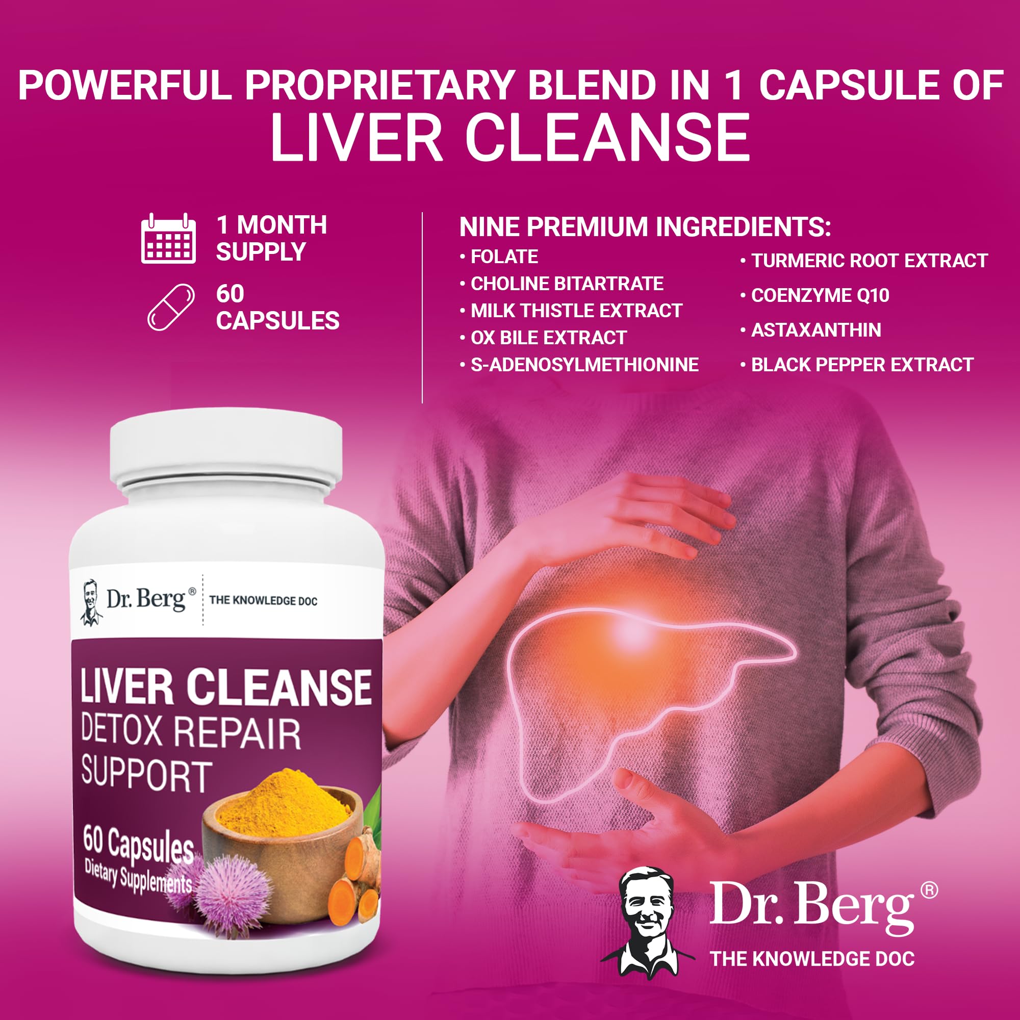 Foto 6 pulgar | Cápsulas Detox Liver Cleanse Dr. Berg Nutritionals 60 Unidades - Venta Internacional.