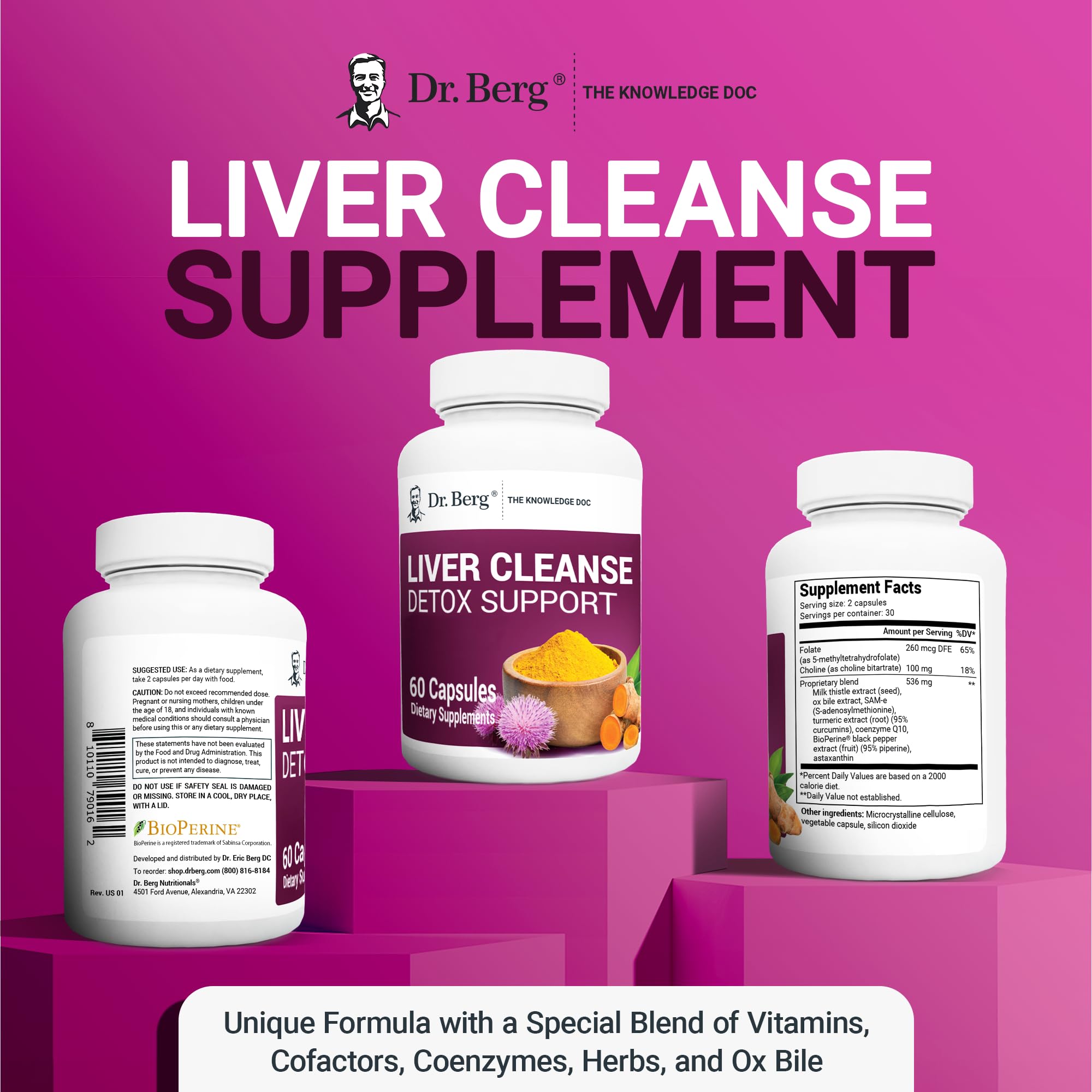 Foto 7 pulgar | Cápsulas Detox Liver Cleanse Dr. Berg Nutritionals 60 Unidades - Venta Internacional.
