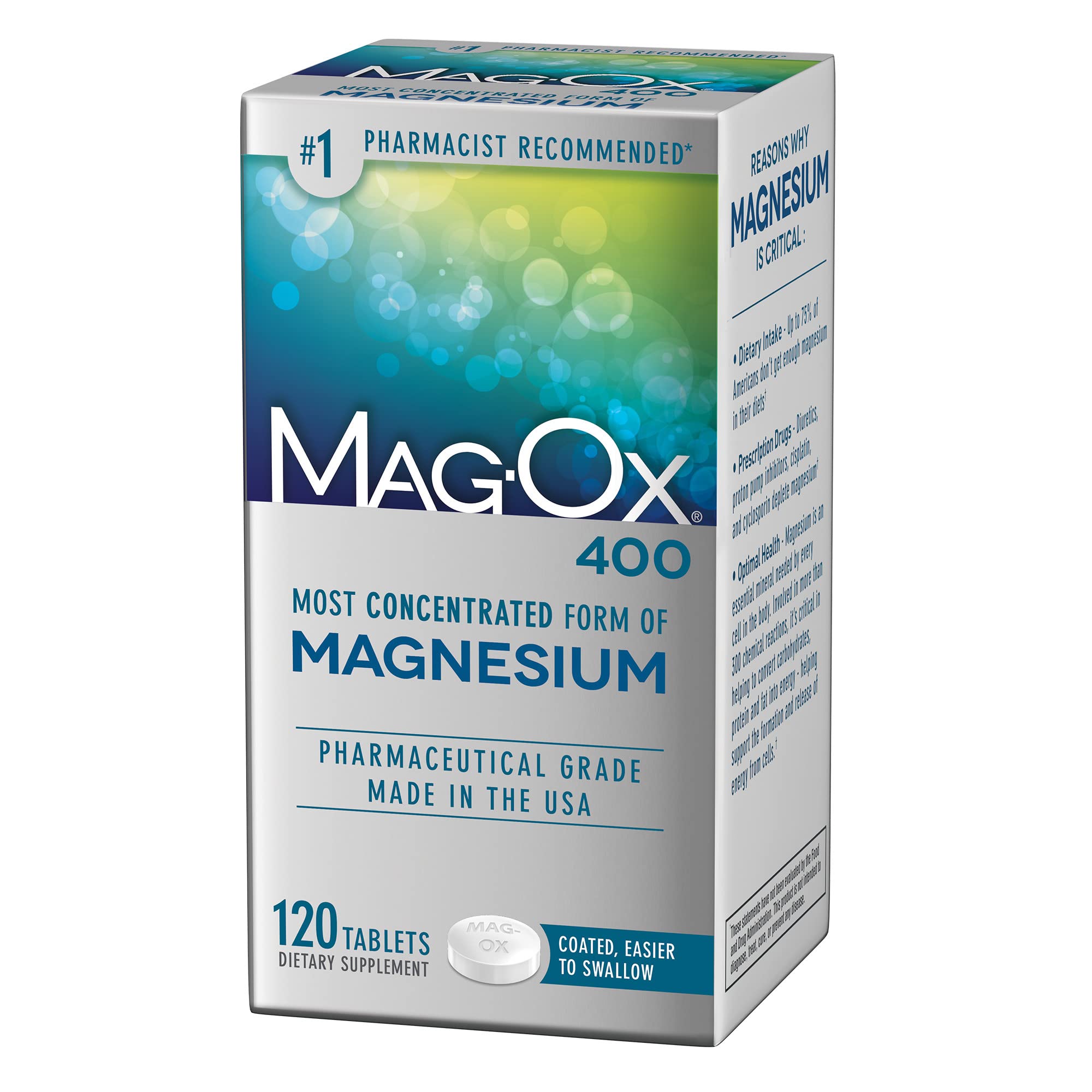 Foto 2 pulgar | Suplemento De Magnesio Magox 400 120 Tabletas De Magox - Venta Internacional.