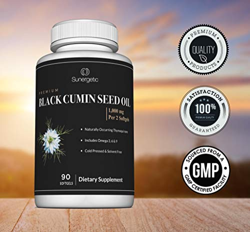 Foto 6 pulgar | Suplemento De Aceite De Semillas De Comino Negro Sunergetic De 1000 Mg 90 G - Venta Internacional