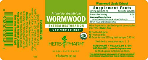 Foto 6 pulgar | Extracto Líquido De Ajenjo Herb Pharm 30 Ml Para Ayudar A La Digestión - Venta Internacional