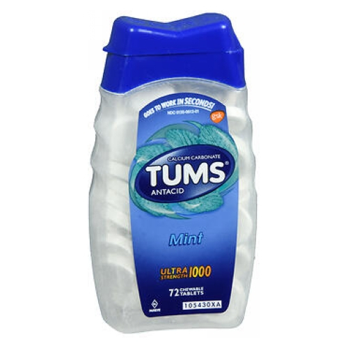 Foto 2 pulgar | Suplemento Antiácido De Calcio Tums Ultra Strength 1000 Mg 72 Tabletas - Venta Internacional.