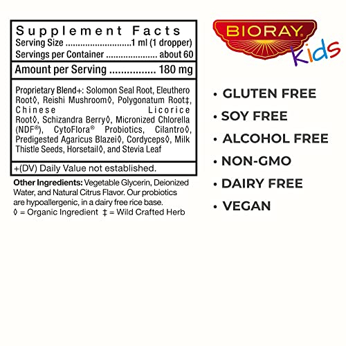 Foto 3 pulgar | Suplemento Bioray Kids Ndf Focus Citrus, 120 Ml, Suplemento De 2 A 4 Meses - Venta Internacional.