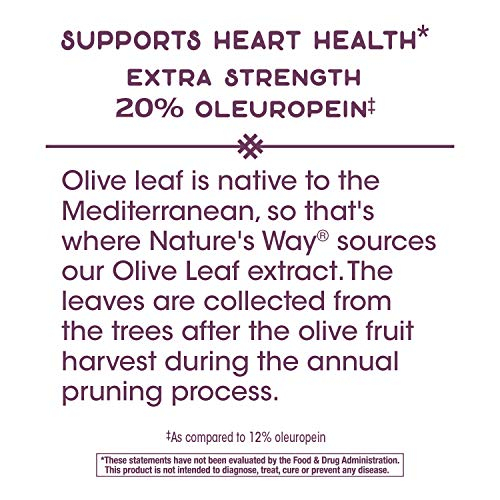 Foto 5 pulgar | Suplemento de Extracto de Hoja De Olivo Nature's Way 250 mg 60 Cápsulas - Venta Internacional