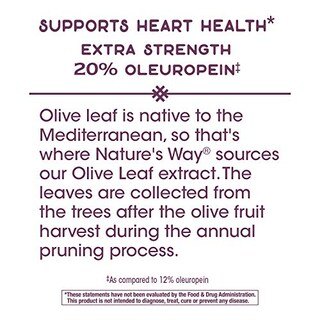 Foto 4 | Suplemento de Extracto de Hoja De Olivo Nature's Way 250 mg 60 Cápsulas - Venta Internacional
