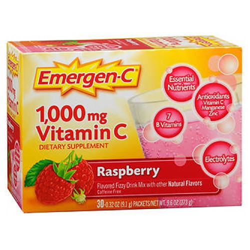 Foto 2 pulgar | Mezcla De Bebidas Con Vitamina C Emergen-c De Frambuesa, 30 Paquetes X 2 - Venta Internacional.