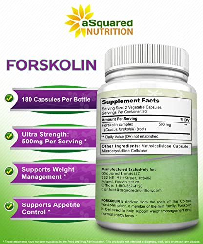 Foto 3 pulgar | Suplemento de 500 mg Forskolina de Squared Nutrition - Venta Internacional