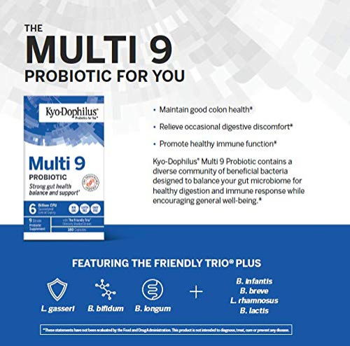 Foto 5 pulgar | Suplemento Probiótico Kyolic Kyo-dophilus Multi 9 90 Cápsulas - Venta Internacional.