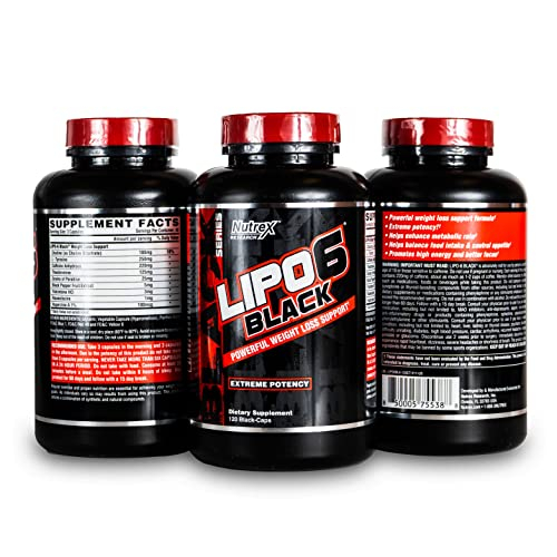 Foto 3 pulgar | Suplemento para Bajar de Peso Nutrex Research Lipo-6 Black - Venta Internacional