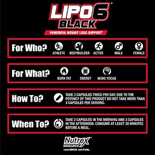 Foto 5 | Suplemento para Bajar de Peso Nutrex Research Lipo-6 Black - Venta Internacional