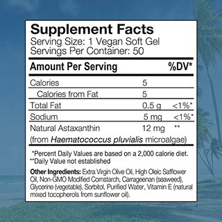 Foto 2 | Suplemento Nutrex Hawaii Bioastin, Astaxantina Vegana, 12 Mg, 50 G - Venta Internacional.