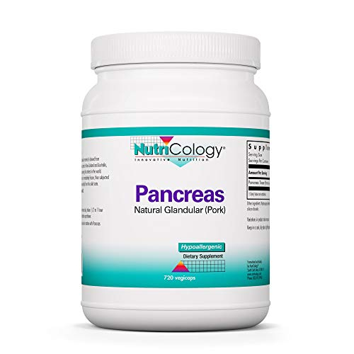 Foto 2 pulgar | Suplemento Nutricology Páncreas Pork Natural Glandular 720 C - Venta Internacional.