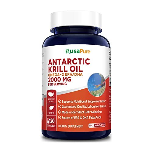 Foto 2 pulgar | Suplemento De Aceite De Krill Antártico, 2000 Mg De Omega-3, 120 Cápsulas Blandas - Venta Internacional.