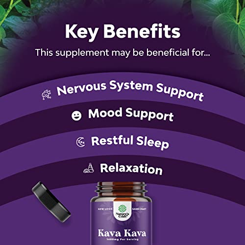 Foto 5 pulgar | Suplemento Natures Craft Kava Kava En Cápsulas De 1400 Mg - Venta Internacional.