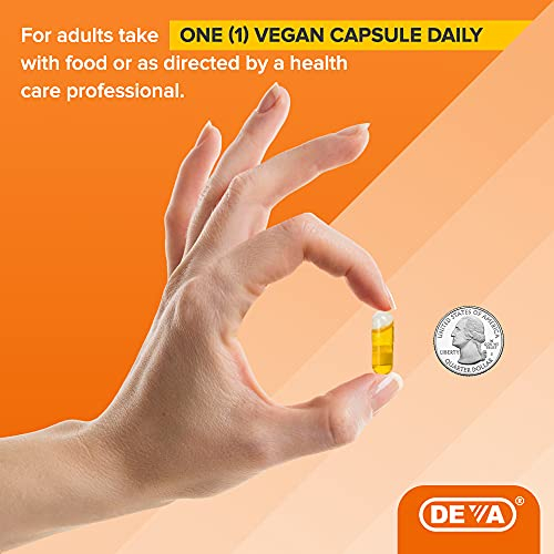 Foto 4 | Suplemento Deva/ Vitaminas Orgánicas y Veganas/ Aceite de Semillas de Lino 90 Cápsulas - Venta Internacional