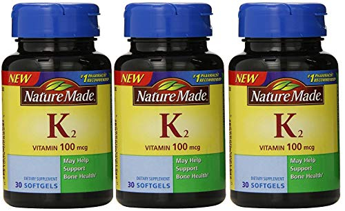 Foto 2 pulgar | Cápsulas Blandas de Vitamina K2 Nature Made 100 Mcg 3 Frascos con 30 Unidades C/U - Venta Internacional