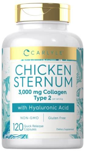 Suplemento de Colágeno Tipo II de Esternón de Pollo Carlyle 3000 mg - Venta Internacional