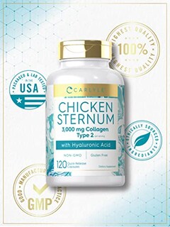 Foto 5 | Suplemento de Colágeno Tipo II de Esternón de Pollo Carlyle 3000 mg - Venta Internacional