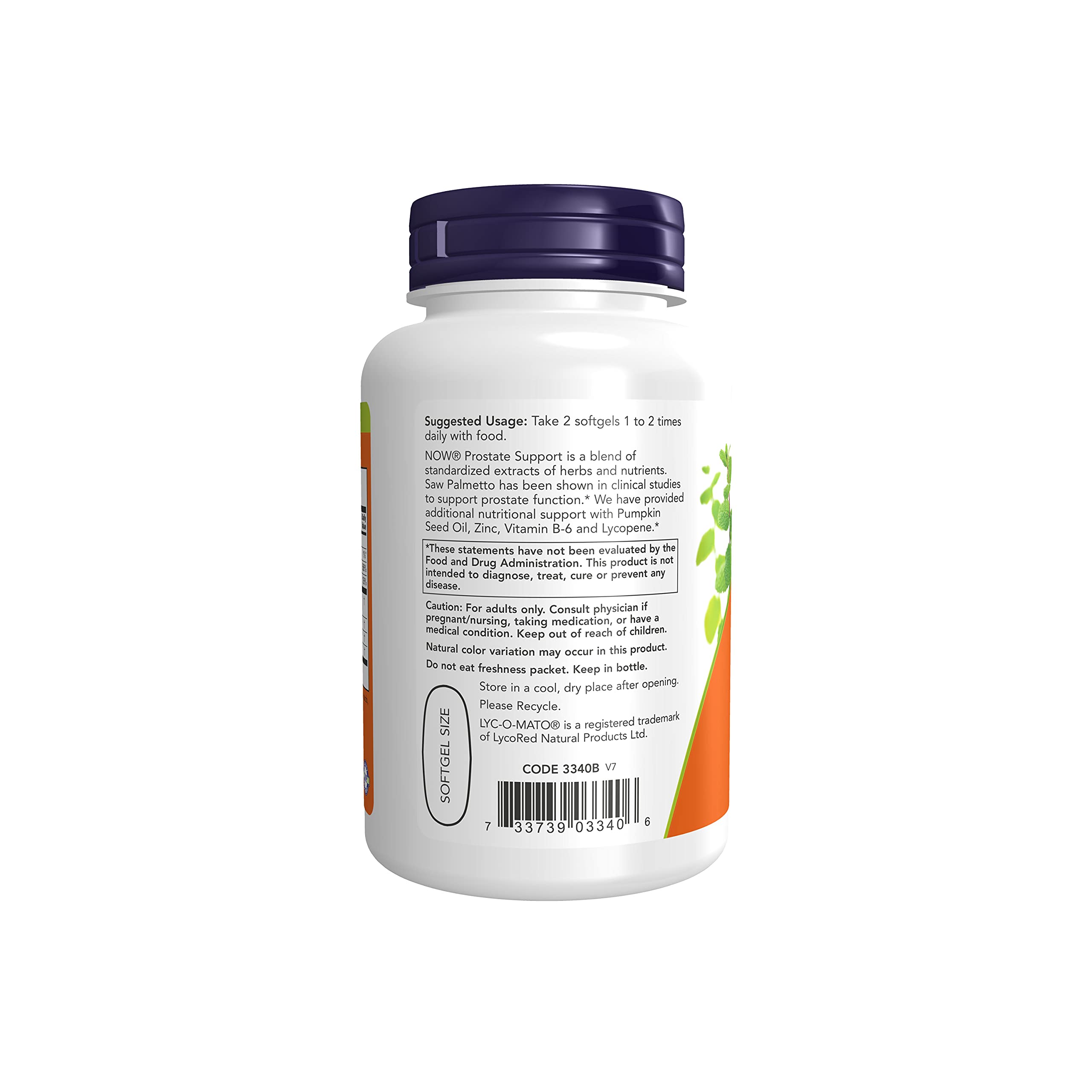 Foto 3 | Complemente Now Prostate Support con 90 Cápsulas Blandas de Palma Enana Americana - Venta Internacional
