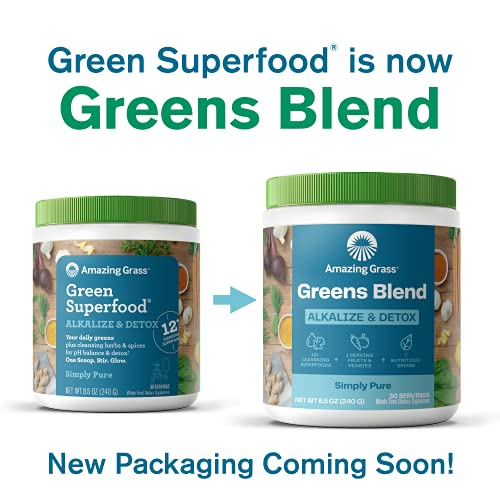 Foto 3 pulgar | Suplemento Amazing Grass Greens Blend, Alcaliniza Y Desintoxica - Venta Internacional.