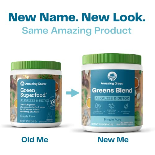 Foto 4 pulgar | Suplemento Amazing Grass Greens Blend, Alcaliniza Y Desintoxica - Venta Internacional.
